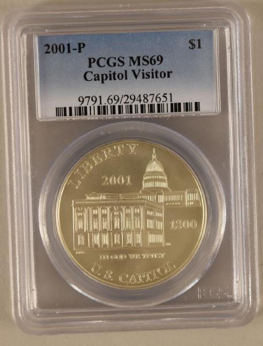 2001 P U. S. Capitol Visitors $1 Silver Coin (1 of 2)