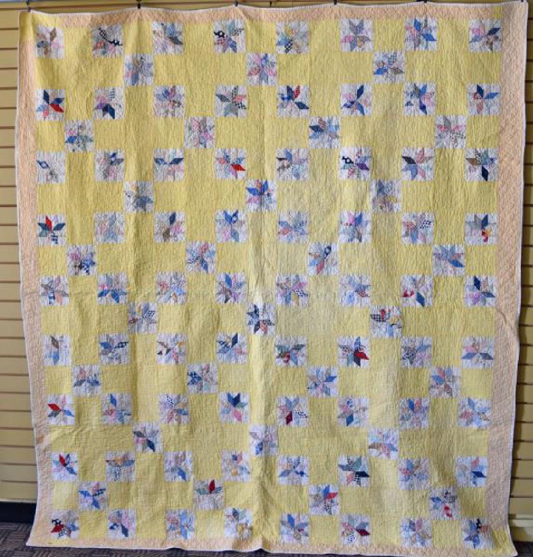 Vintage Yellow Star Quilt (1 of 5)