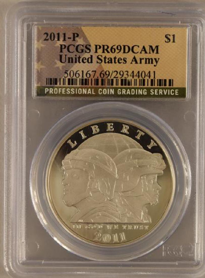 2011 P United States Army $1 Silver Proof Coin (1 of 2)