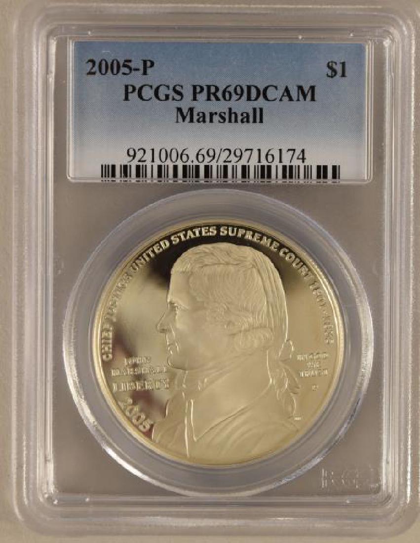 2005 P John Marshal $1 Silver Proof Coin (1 of 2)