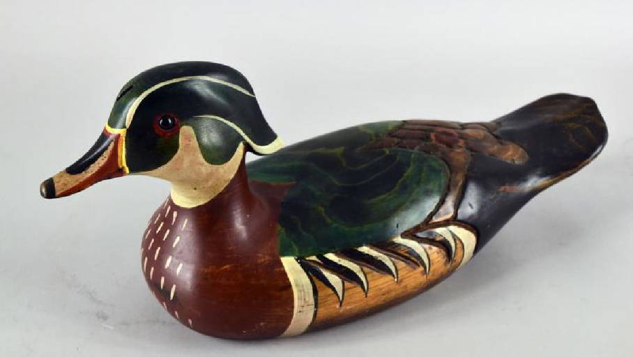 Ducks Unlimited Tom Taber Carved Wood Decoy