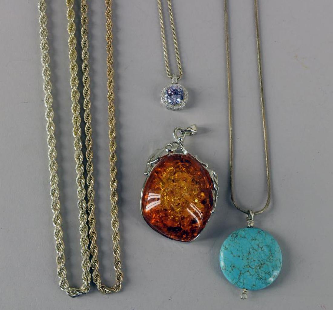 Sterling Silver Necklace And Pendants (1 of 1)