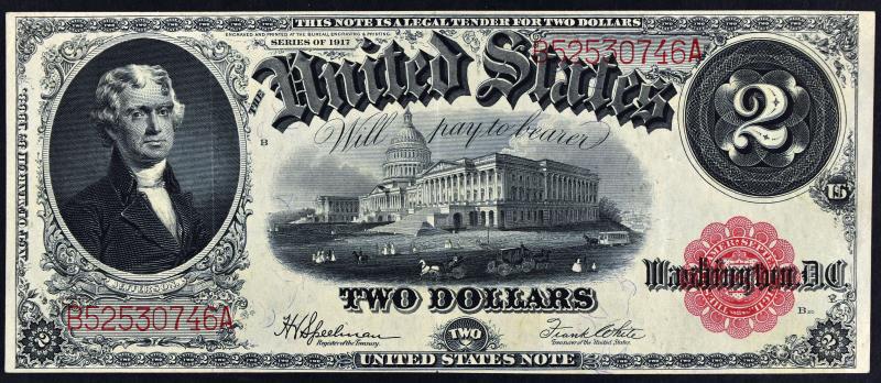 $2 United States Note - Series 1917 Large Size (1 of 6)