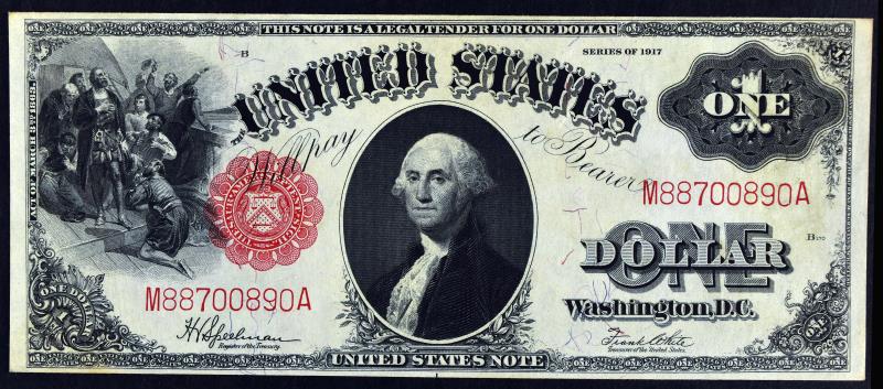1917 $1 United States One Dollar Note (1 of 6)