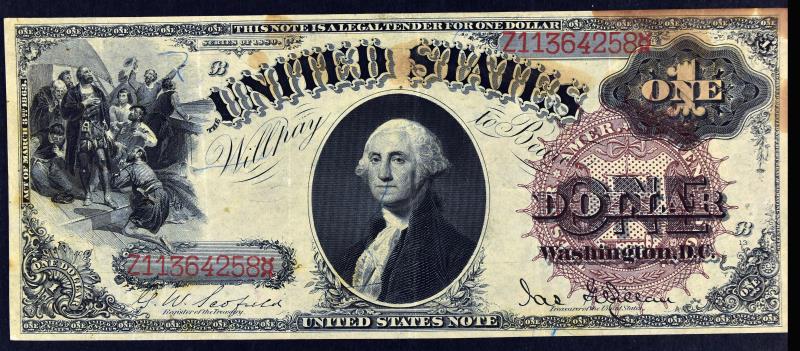 1880 $1 United States One Dollar Note (1 of 6)