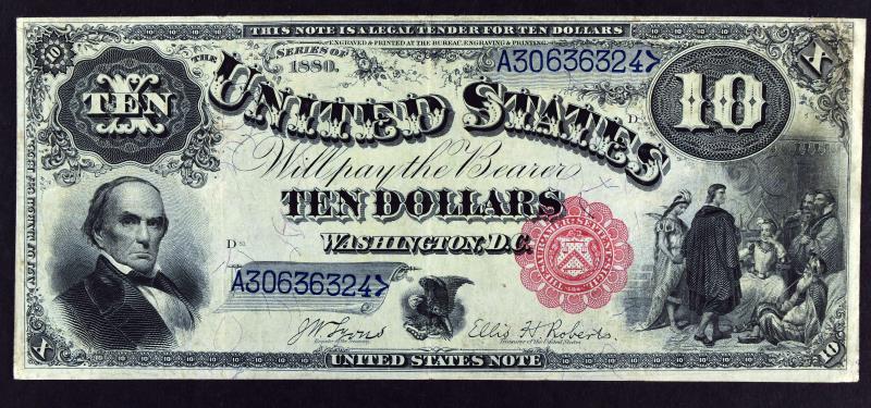 1880 $10 United States Note (1 of 6)