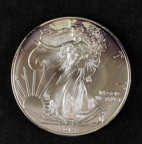 2014 Uncirculated Walking Liberty Silver Dollar (1 of 2)