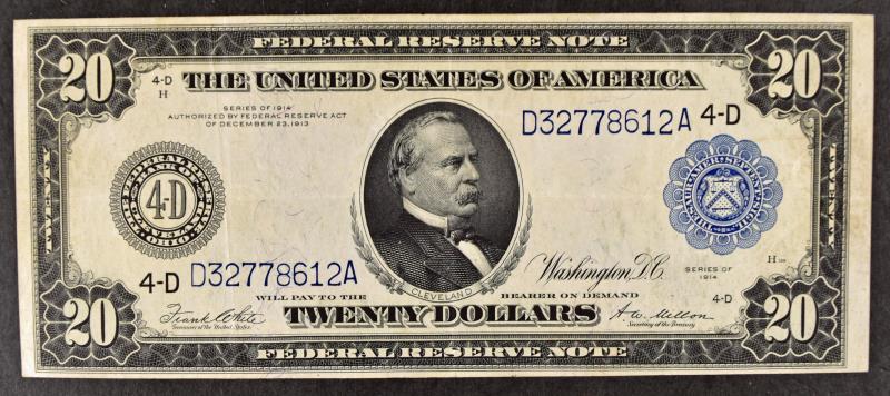 1914 $20 Federal Reserve Note (1 of 6)