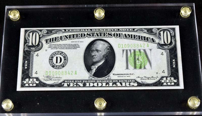 1934 $10 Federal Reserve Note (1 of 6)