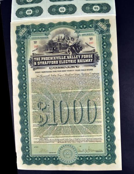 Phoenixville Pennsylvania Railway Bond (1 of 6)