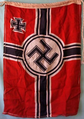 WWII German Reich War Flag: Size marked 60x90.