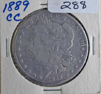 1889CC Morgan Silver Dollar