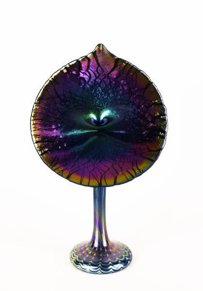 Artist Signed Iridescent Jack In The Pulpit Vase (1 of 7)