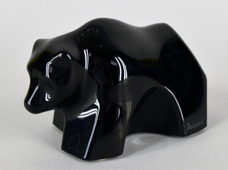 Baccarat Black Crystal Bear Figurine (1 of 6)