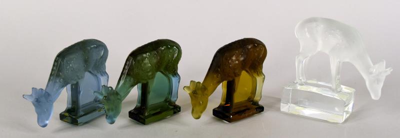 Lalique Crystal Deer Figurines (1 of 7)