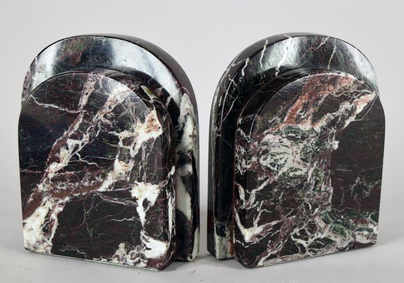 Pair Of Double Arches Marble Bookends (1 of 4)
