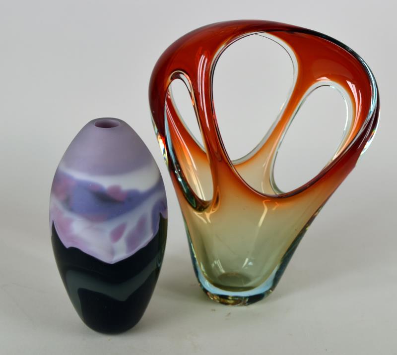 Jim & Connie Grant Art Glass Vase (1 of 5)