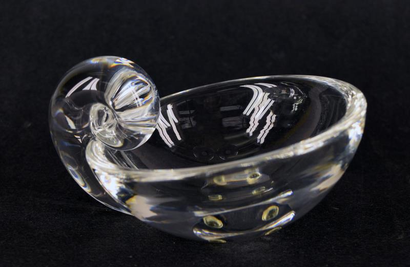 Steuben Scroll Handle Candy Dish (1 of 3)