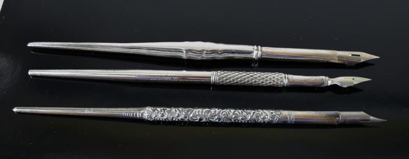 Sterling And 800 Silver Victorian Dip Pens (1 of 4)