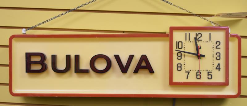 Bulova Lighted Clock Sign (1 of 2)
