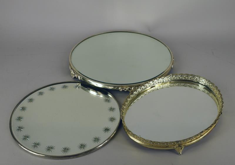 Three Vintage Plateau Dresser Mirrors (1 of 4)