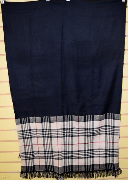 Burberry Wool Camel Plaid Pashmina Scarf: Featuring A Burberry Wool Scarf In Camel Check And Black. Tagged 100% Pure New Wool, Made In India. The Scarf Measures 25" X 78", Good Condition, No Rips Or Tears.