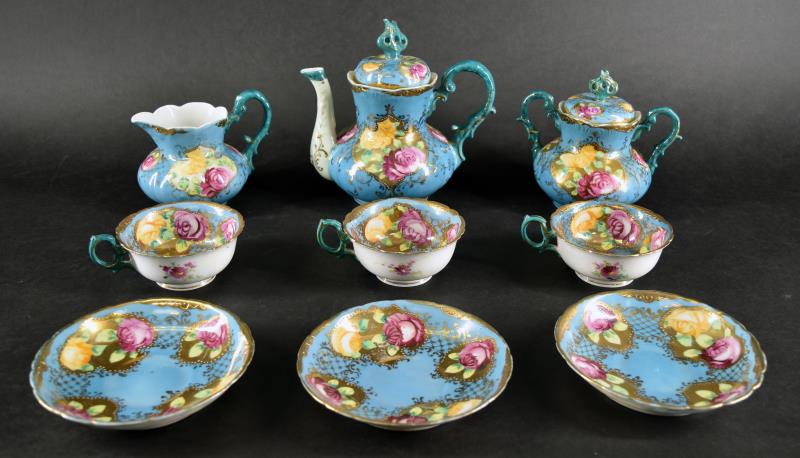 Nippon Gold And Rose Hand Painted Tea Set (1 of 14)