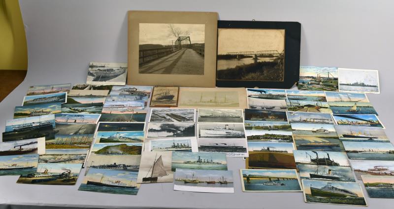 Group Of Cabinet Photos & Post Cards Of Ships (1 of 13)