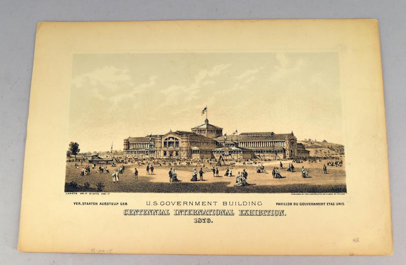 1876 Centennial International Exhibition Etching (1 of 5)