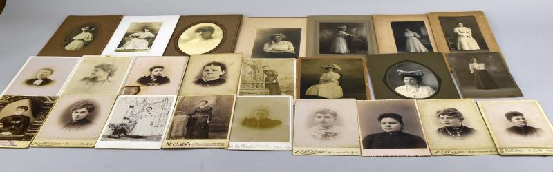 90 Victorian Cabinet Cards Or Photo's Of Women (1 of 12)