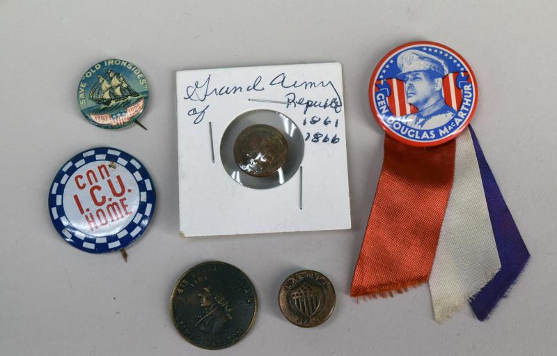 Group Of Various Pin Back Buttons (1 of 1)