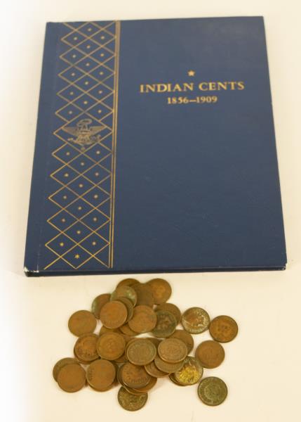 61 Indian Head Pennies (1 of 4)