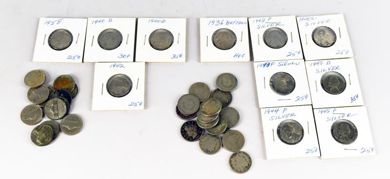 Liberty Head & Jefferson Silver Nickels (1 of 5)