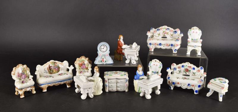 Occupied Japan Ceramic Furniture (1 of 12)