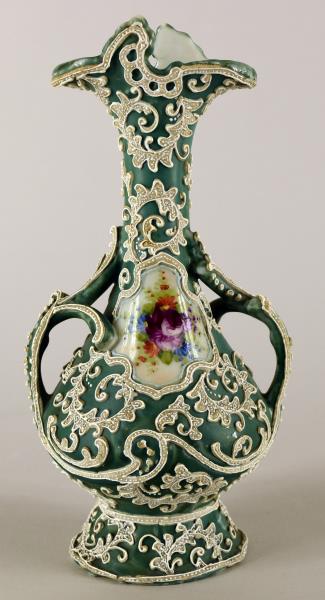 Nippon Hand Painted Moriage Vase (1 of 6)