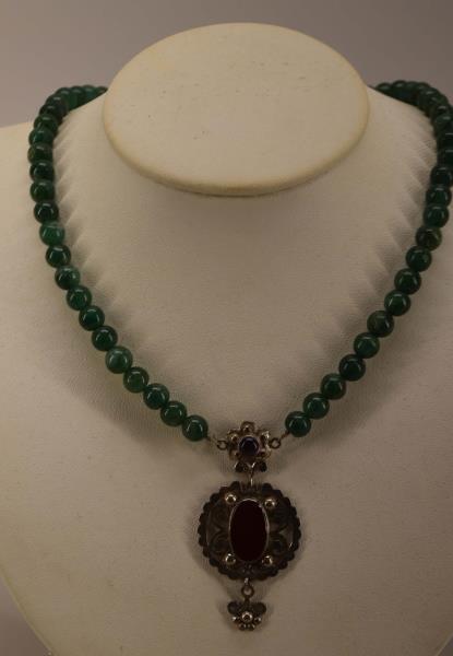 Sterling And Jade Necklace (1 of 6)