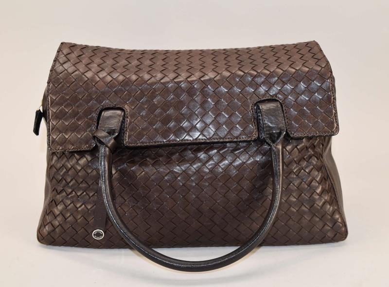 Bottega Veneta Intrecciato Satchel Handbag (1 of 9)