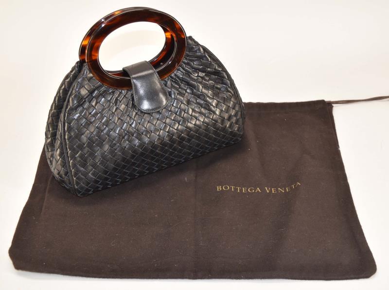 Bottega Veneta Brown Leather Intrecciato Handbag (1 of 8)