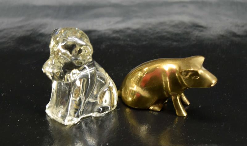 Clear Depression Glass Puppy Candy Container (1 of 4)
