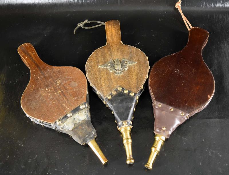 Three Brass And Wood Fireplace Bellows (1 of 3)