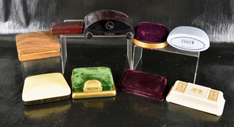Vintage Celluloid & Velvet Watch Display Cases (1 of 3)
