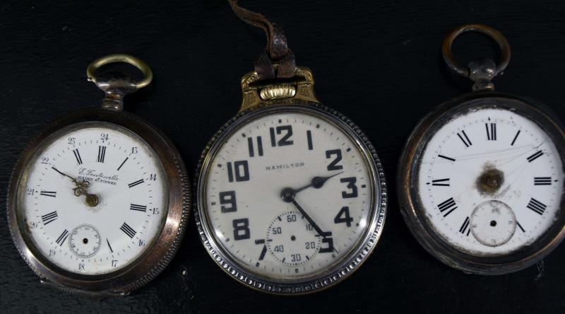 Three Vintage Parts Pocket Watches (1 of 3)