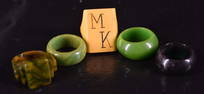 Five Bakelite Rings