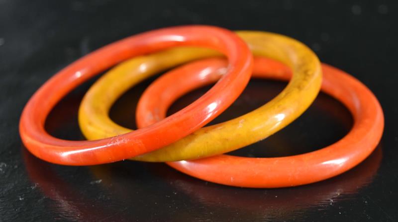 Three Bakelite Bangle Bracelets (1 of 2)