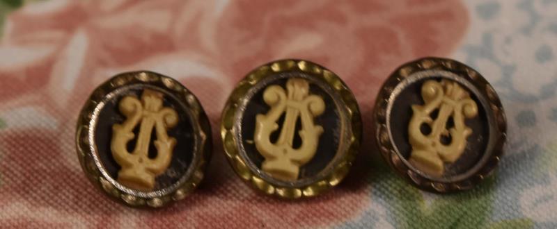 Three Victorian Ivoroid Picture Buttons (1 of 3)