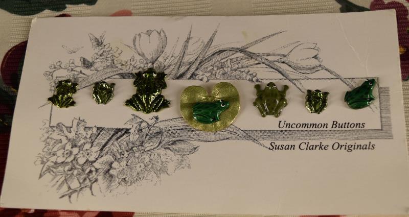 Susan Clarke Original Frog Buttons (1 of 5)