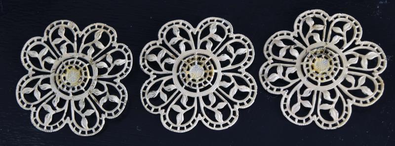 Three Lacey Pierced Buttons (1 of 4)