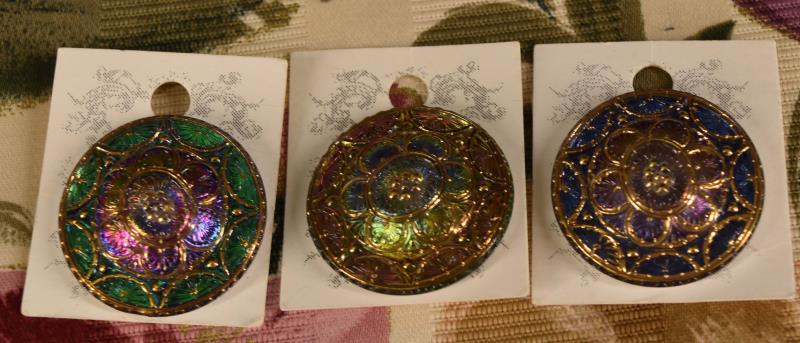 Three Susan Clarke Original Buttons (1 of 7)