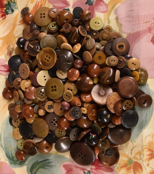 Large Group Of Vegetable Ivory Buttons (1 of 5)