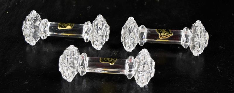 Golden Crown German Crystal Knife Rests (1 of 5)